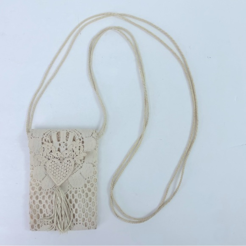 Lace Doily Small Crossbody Mini Bag